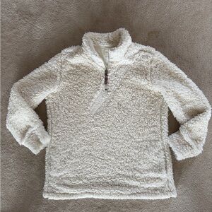 Weatherproof Cream Sherpa 3/4 Zip Pullover